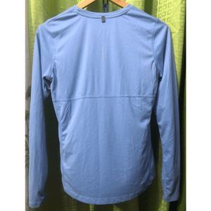 NEW Womens Medium NIKE Miler Dri-Fit Long Sleeve Tee T-Shirt Blue 874510-422